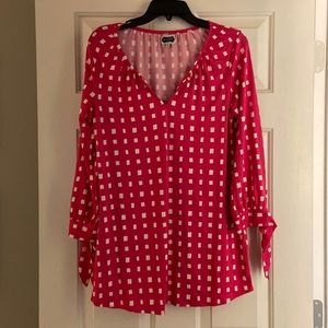 Mud Pie Pink 3/4 sleeve tunic small